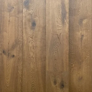 Close up of Heritage XXL smoked rustic oak brushed and oiled engineered wood flooring surface grain and texture 260 x 200mm