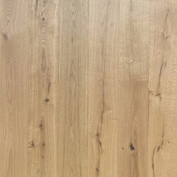 Front view of Heritage Natural Oak Brushed UV Oiled engineered wood flooring in 190 x 3/14 x 1900mm.